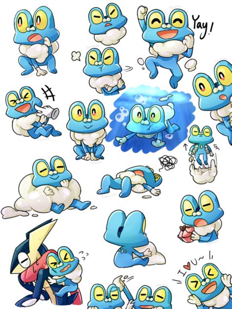 Froakie Y Greninja Cute Pokemon Pokemon 150 Pokemon