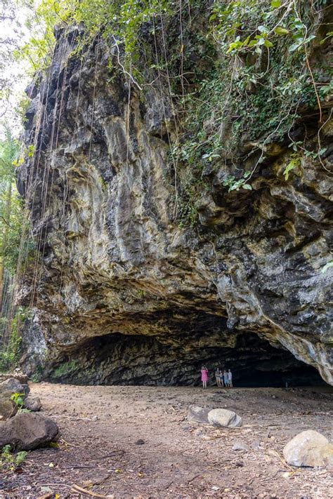 Maniniholo Dry Cave On Kauai Island Hawaii People Exploring The Cave