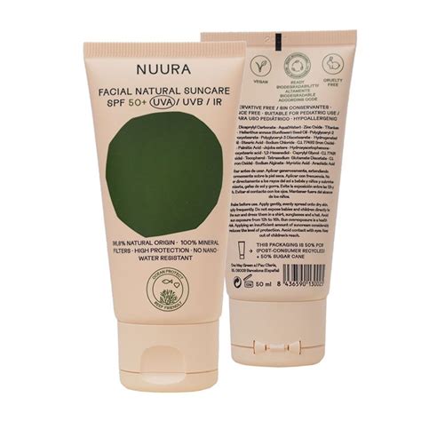 Protector Solar Ecol Gico Facial Nuura Spf A Pa Organics