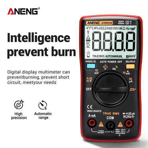 Aneng An Digital Multimeter Counts True Rms Square Wave