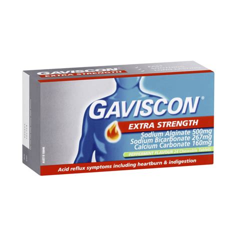 Buy Gaviscon Extra Strength Mg Peppermint Tablets Pack Coles