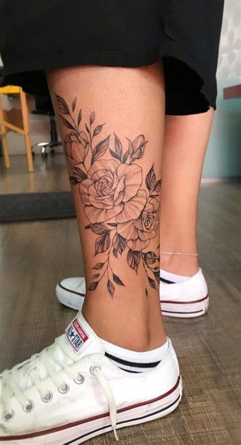 Simple Female Lower Leg Tattoos Printable Calendars At A Glance