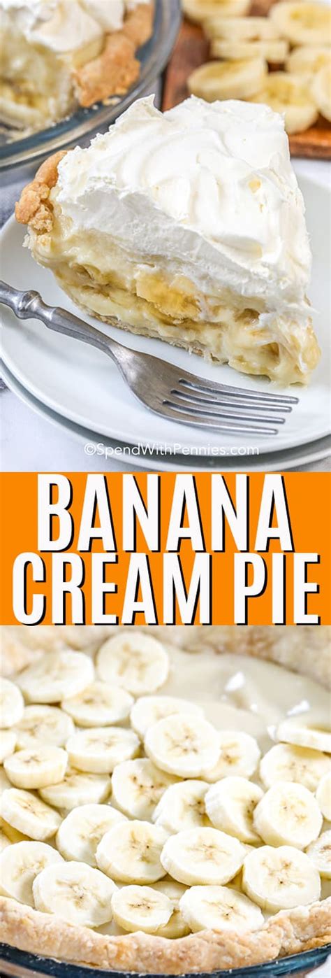 Easy Banana Cream Pie {from Scratch } Spend With Pennies