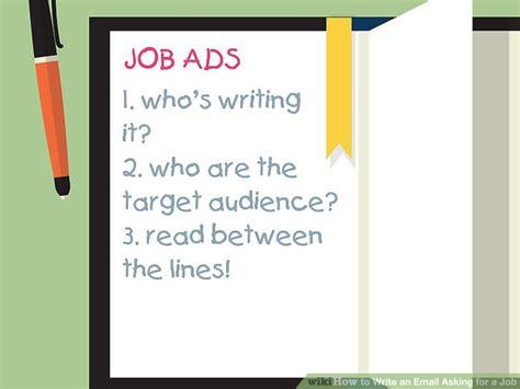 How To Write An Email Asking For A Job With Pictures Wikihow