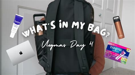 WHAT S IN MY BAG Vlogmas Day 4 YouTube