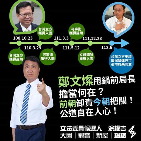 Srf電廠進駐桃科》立委參選人黃世杰、涂權吉隔空攻防 市府回應了 政治 自由時報電子報