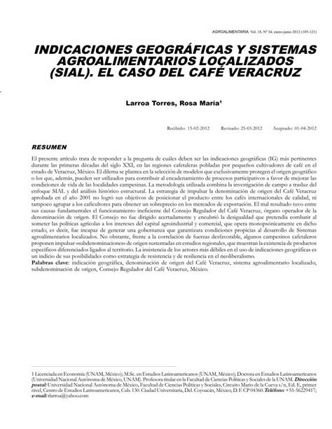 PDF AGROALIMENTARIA INDICACIONES GEOGRÁFICAS Y SISTEMAS DOKUMEN TIPS