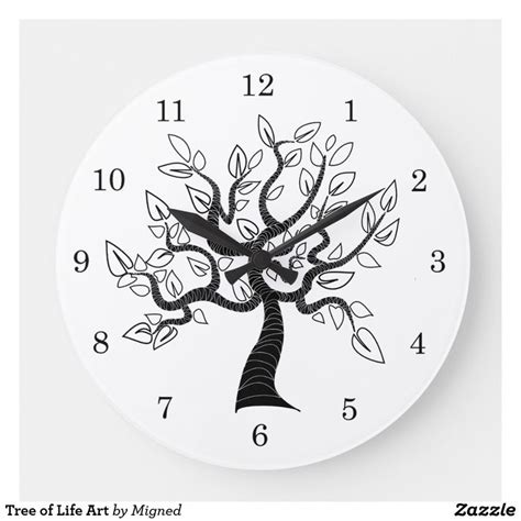 Tree Of Life Art Large Clock Zazzle Tree Of Life Art Life Art