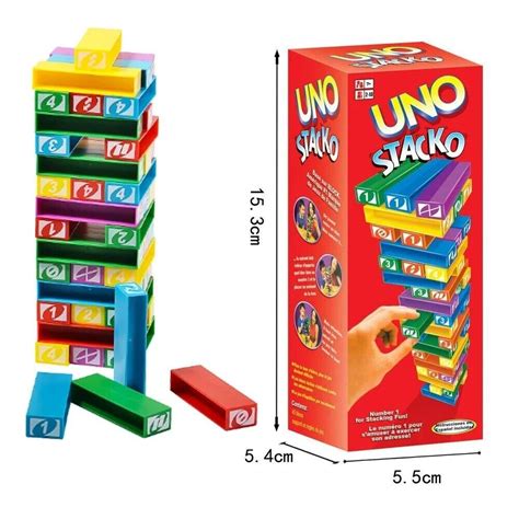 Stacko Uno Karte Brettspiele Familie Unterhaltung Party frühe