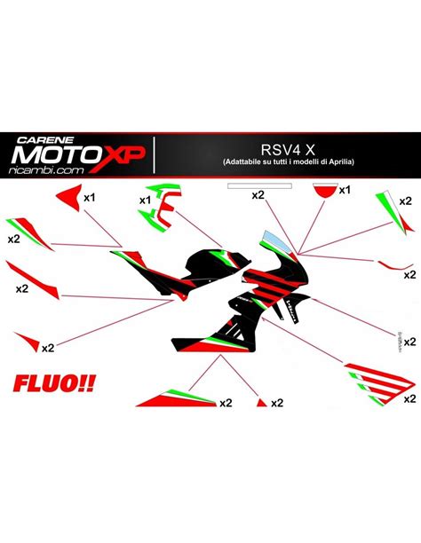 Sticker Set Compatible With Aprilia Rsv Mxpkad Type