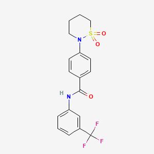 Dioxothiazinan Yl N Trifluoromethyl Phenyl Benzamide