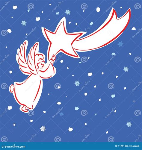 Angel With Star Stock Vector Illustration Of Beauty 11711886