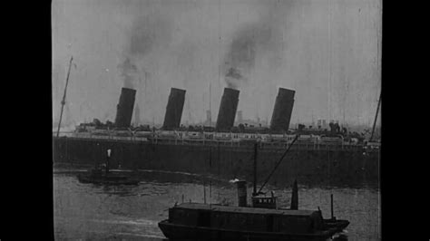 Reel America Rms Lusitanias Final Departure May 1 1915 Nyc Youtube