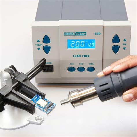 Quick DW Hot Air Soldering Rework Station W Three Nozzles Australia