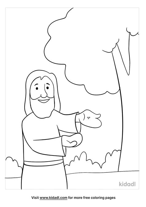 Parable Of The Mustard Seed Coloring Page