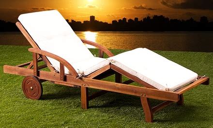 Deuba Holz Sonnenliege Tami Sun Groupon