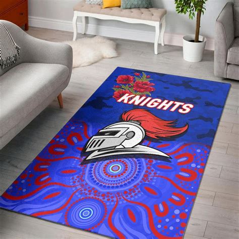 AIO Pride Newcastle Knights ANZAC 2022 Area Rug Indigenous AIO Pride