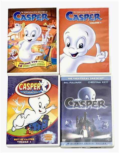 Lot Of 4 Casper DVD Vol 1 2 The Best Of Casper Casper The Movie