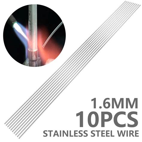 10pcs Low Temperature Easy Melt Stainless Steel Welding Rods Weld Bars