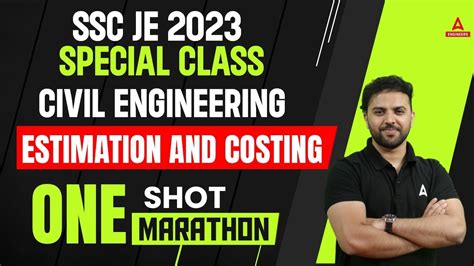 Ssc Je 2023 Estimation And Costing Civil Engineering One Shot