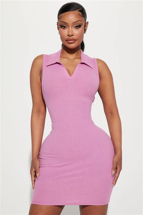 Jadie Ribbed Mini Dress Pink Fashion Nova Dresses Fashion Nova