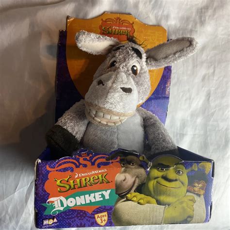 Vintage Shrek Plushie Donkey From Shrek Stuffed Animal 45 Off