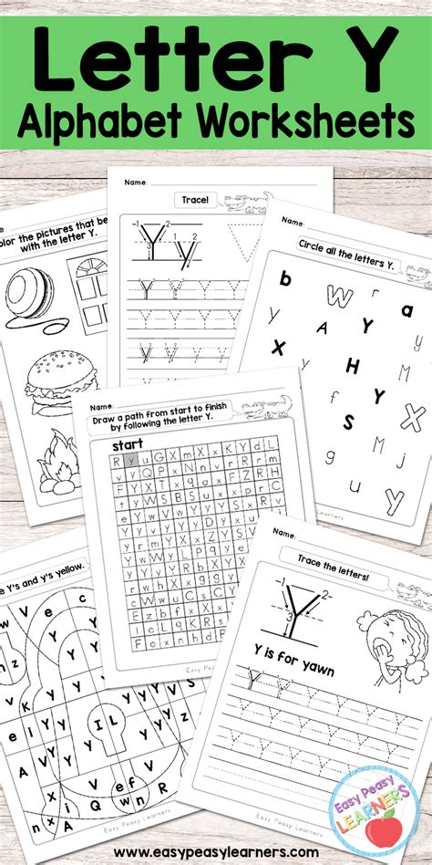 Free Printable Letter Y Worksheets - Alphabet Worksheets Series - Easy ...