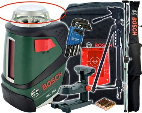 Bosch Pll Poziomica Laser Statyw Tyczka Mm