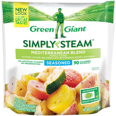 Green Giant Simply Steam Mediterranean Blend 9 Oz Frozen