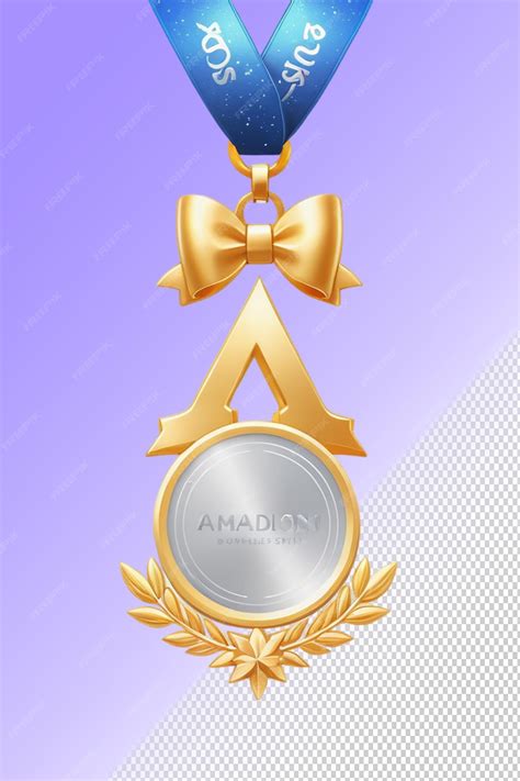 Premium PSD | A gold logo with a gold ribbon and a gold bow