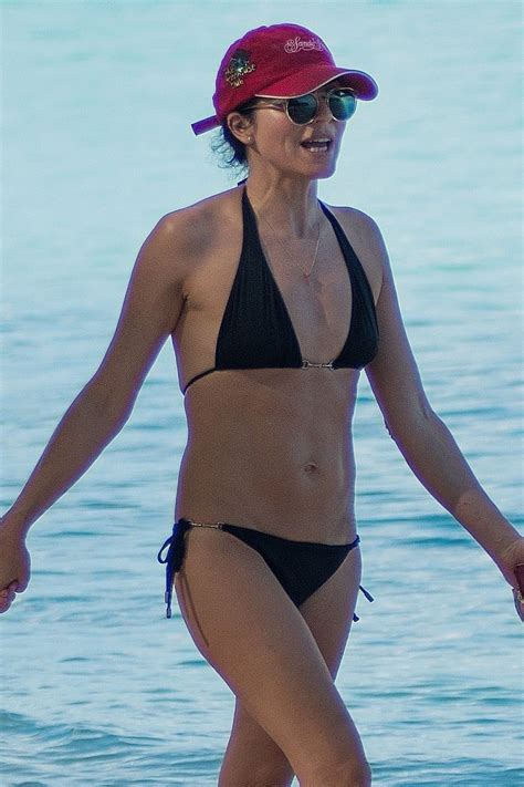 Andrea Corr In Black Bikini At A Beach In Bridgetown