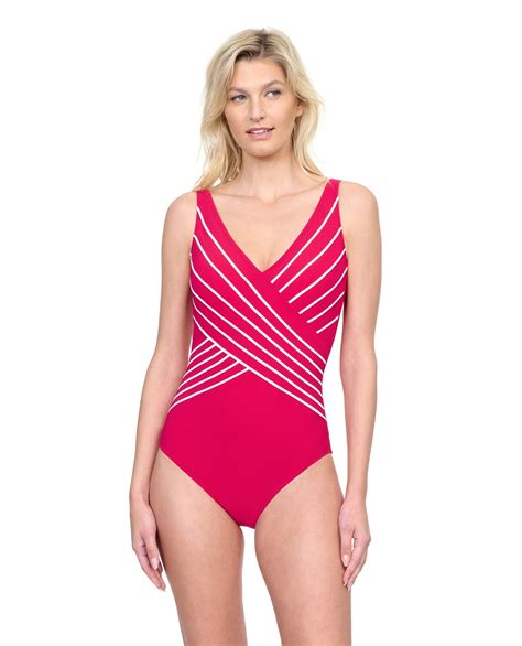 Gottex Embrace V Neck Surplice One Piece Swimsuit One Piece Gottex