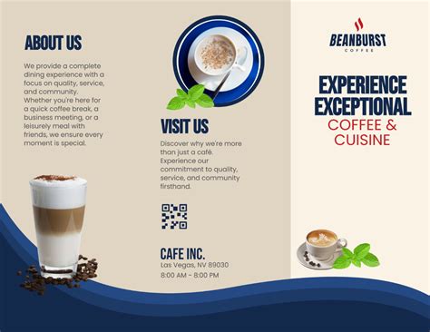 Free Cafe Service Brochure Template Edit Online And Download