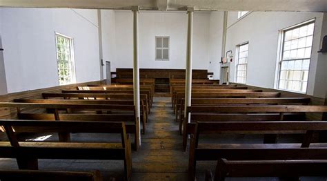 This Is An Interior Photo Of The Quaker Meeting House A Preserved