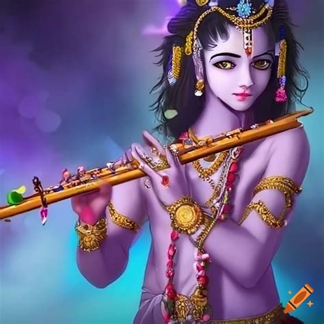 Lord Krishna Playing Flute