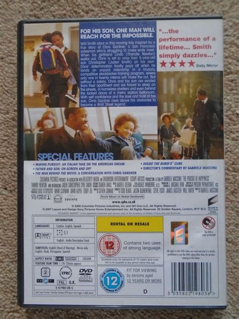 The Pursuit Of Happyness Dvd Starring Will Smith Ebay