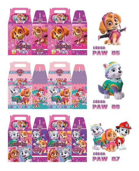 Cajas Dulceros Personalizados Paw Patrol Patrulla Canina Mercado