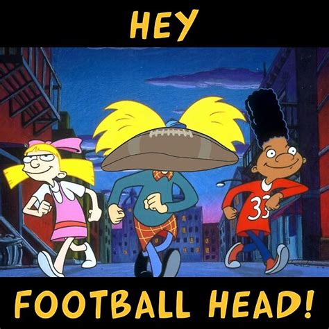 "Hey Arnold Football Head" Poster by hrubiks | Redbubble