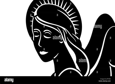 Black angel silhouette Stock Photo - Alamy