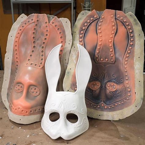 Another Successful Two Part Mask Mold This Is A Brush On Mold Using