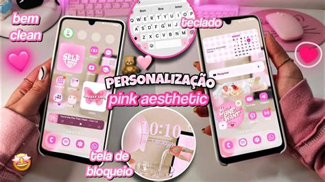 PERSONALIZAÇÃO PINK AESTHETIC novos widgets YouTube