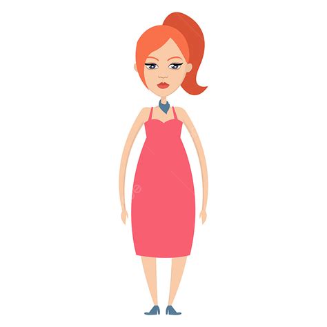 Ginger Girl Clipart Vector Ginger Girl Illustration Vector On White Background Style Design