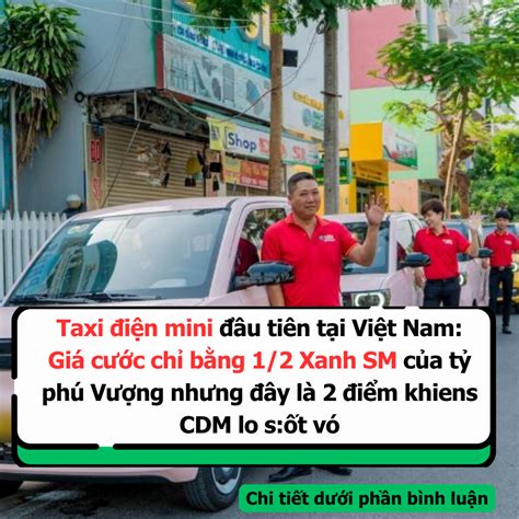 Taxi điện mini đầu tiên tại Việt Nam Giá cước chỉ bằng 1 2 Xanh SM của