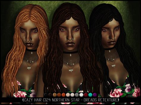 The Sims Resource Blahberry Pancake Cazy Hair C124 Ns Dreads