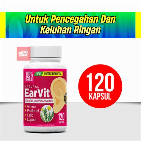 EARVIT Obat Gangguan Telinga Obat Tinnitus Telinga Berdenging