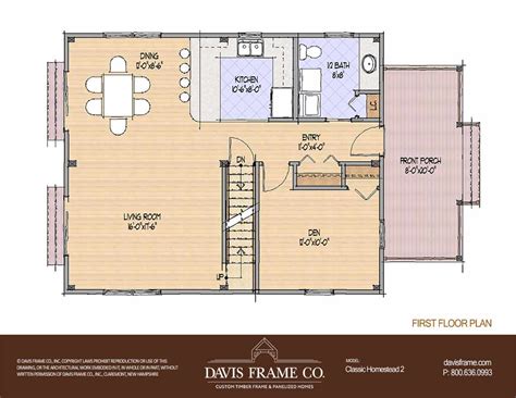 Classic Homestead 2 | Floor Plan | Davis Frame Company