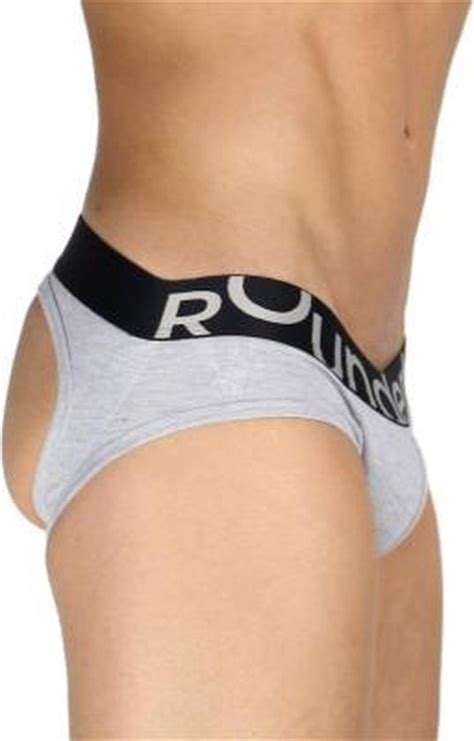 Rounderbum Jock Brief I Underwear Grey Jockstrap Heren Gay Ondergoed Bol