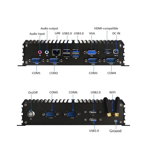 Industrial all-in-one Mini PC, Intel Celeron J4125, Fanless, X86 ...