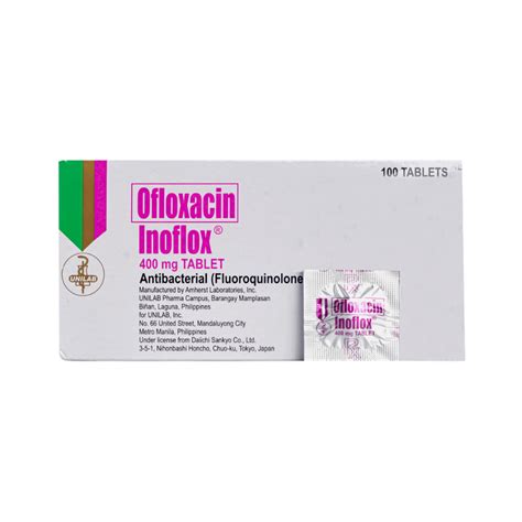 Inoflox Ofloxacin 400mg Tablet By 1 S