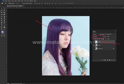 Merubah Warna Rambut Dengan Photoshop